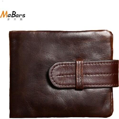 2016 100% TOP fashion cow genuine luxury leather men wallets high quality men purse vintage designer male carteira free shipping