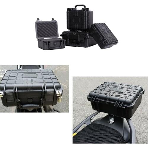 350*300*150mm Protective Safety Toolbox Equipment Suitcase Instrument Box ABS Plastic Sealed Waterproof Toolbox with Foam Lining