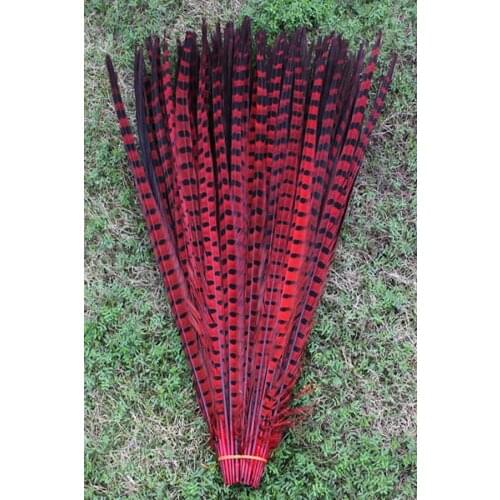 Free shipping 50 PCS high quality red pheasant tail 18-20inches/45-50cm