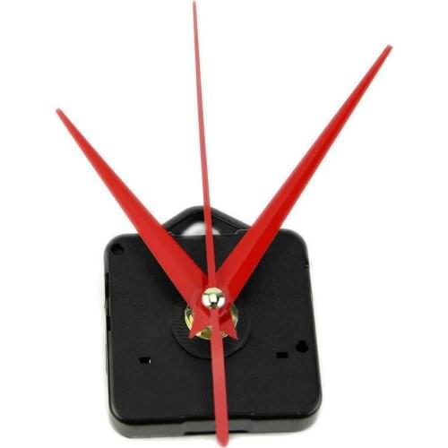 Red Hot Household DIY Quartz Clock Movement Mechanism with Hook DIY Repair Parts With Red Main Hands Clock Parts