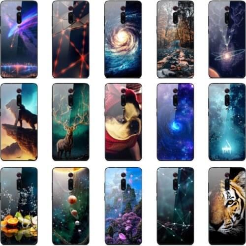 Phone Case For Xiaomi mi 9T Pro Case Glass Hard Cover for Xiaomi mi 9T mi9t Pro Mi 9T Pro Tempered Glass Case Cover Shell Bumper