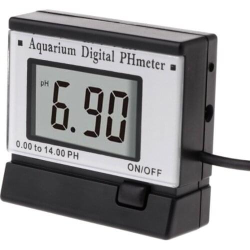 Digital pH Monitor Meter 0.00-14.00pH with Long Cable Electrode Probe for Aquarium Spa Tank Pool Laboratory Water Quality Tester