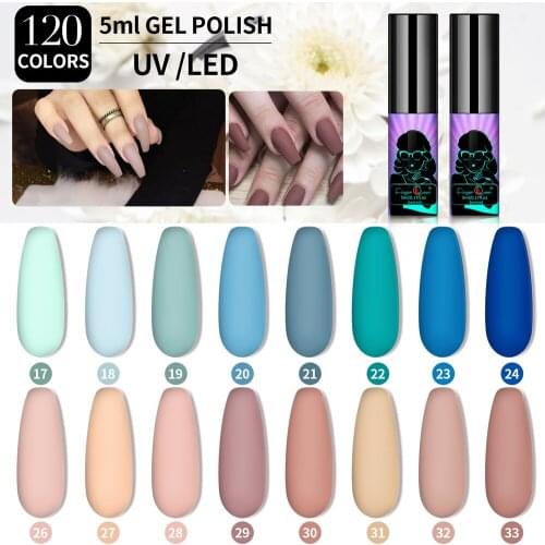 Nail Gel Polish UV LED Soak Off Gel Varnish Long Lasting Hybrid Painting Need Matte Top Coat