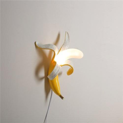 Italy Banana wall lights Modern Living Room Glass Led wall Lamps Bedroom Bedside desk lamp Home Decor Lighting Fixtures