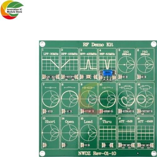 RF Demo Kit NanoVNA RF Tester Board Filter Attenuator for NanoVNA-F Vector Network Anaylzer