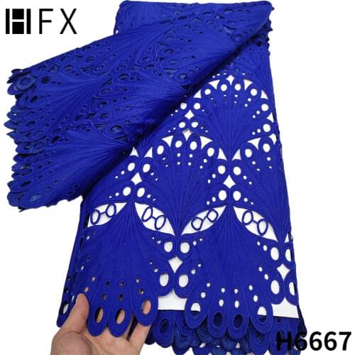 HFX Lace Fabric Guipure Lace Fabric Water Souble African Lace 2020 High Quality Cord Lace Fabric For Nigerian Lace Dress HX3689