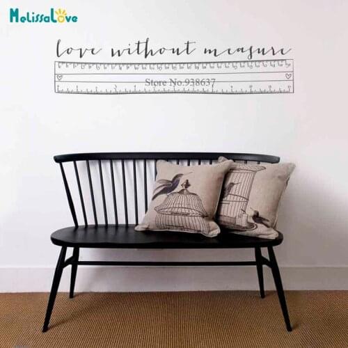 Love without measure Creative Living Room Bedroom Decal Funny Home Decoration Removable Vinyl wall stickers BB758