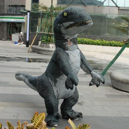 Halloween Inflatable Dinosaur Mascot Costume Suits Performance Cosplay Party Game Dress For Adults 1.5-1.9m