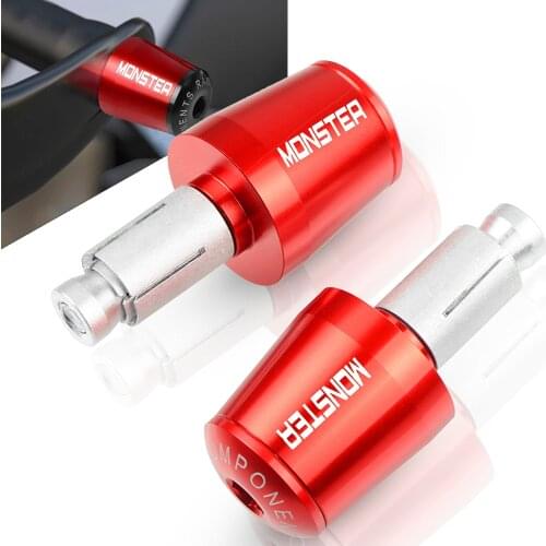For Ducati Hypermotard Monster 695 696 S2R 800 795 796 759 1200S CNC Handlebar Grips Bar Ends Cap Slider Motorcycle Accessories
