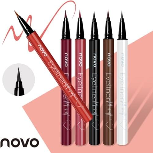 Novo 6 Colors Eyeliner Pencil Ultimate Long-lasting Waterproof Liquid Smooth Eye Liner Pencil Beauty Nice Makeup Cosmetic Tools