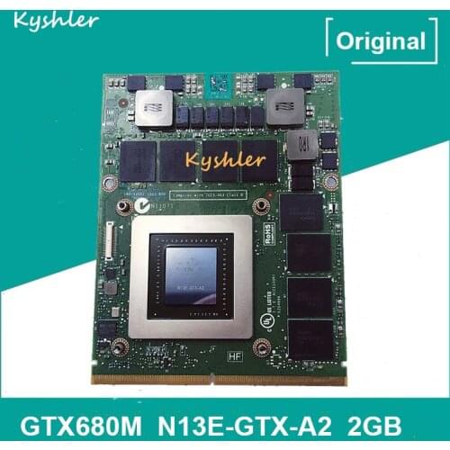 Original GTX680M GTX 680M N13E-GTX-A2 VGA GPU Graphic Card Video Display Card For DELL Alienware M15X M17X M18X R1 R2 R3 R4 2GB