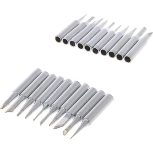 11Pcs/Set 900M-T Soldering Iron Tips Lead Free for Hakko 936 Lukey 852D 898d SAIKE Soldering Station G25 Great Value April 4