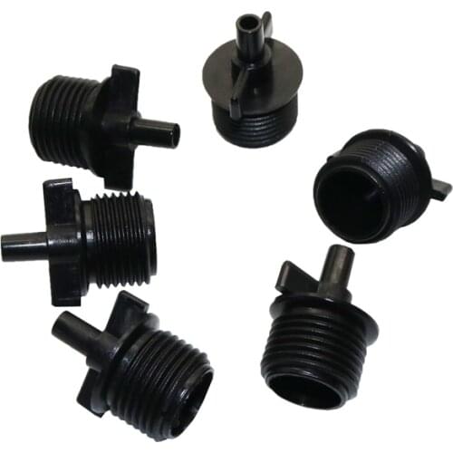 6pcs 1/2 Inch Adapter Connector Fountain Connector Garden Sprinkler Sprinkler System Accessories Gardening Tools Black