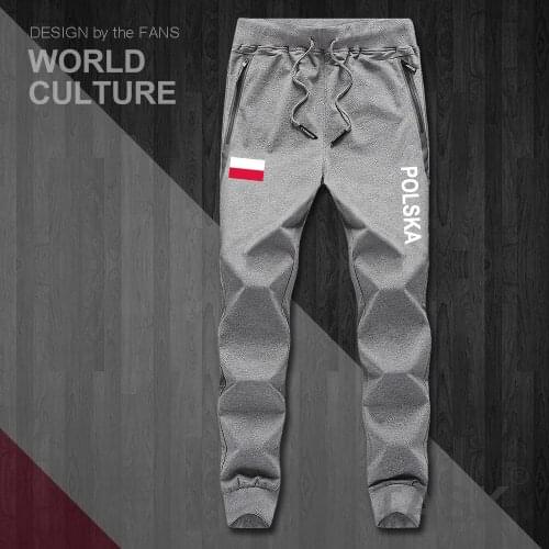 Poland Polish Pole POLSK POL mens pants joggers jumpsuit sweatpants track sweat fitness fleece tactical casual POLAKA nation NEW
