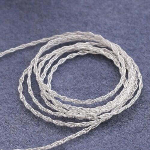 4 share silver plated wire 76cores 5meters