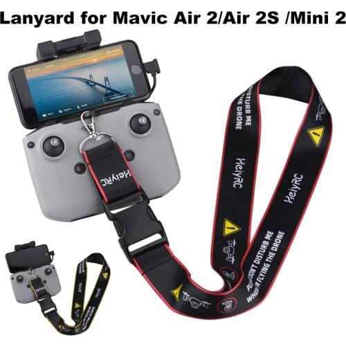 Drones Remote Control Hook Holder Strap for DJI Mavic Air 2/Air 2S/Mini 2 Neck Lanyard Safety Strap Belt Sling Mount Accessories