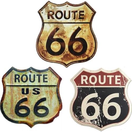 S50435# Various Sizes Personality PVC Decal California Us 66 Highway Road Waterproof Car Sticker on Motorcycle Laptop Decorative