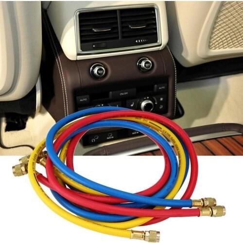 1Pcs High Quality Optional Color Refrigeration Charging Hoses 1.5m Air Conditioning R134a HVAC 5FT Red Color Yellow #275811