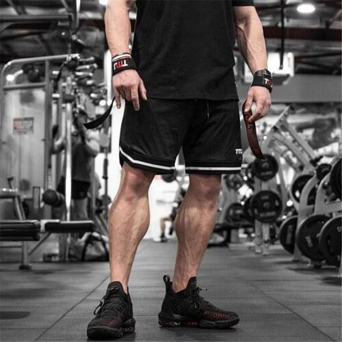 New summer black shorts Latest Splicing Mesh Breathable Mens Fitness Sports Leisure Basketball Pants Outdoor Running Training