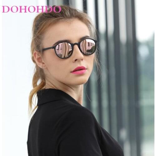 DOHOHDO 2020 Vintage Women Men Polarized Sunglasses Round Retro Rivet Frame Sun Glasses Men Goggle Eyewear UV400 Gafas De Sol