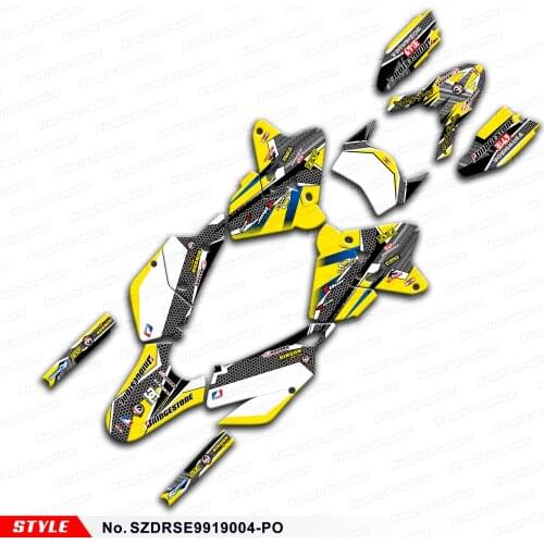 Aftermarket Personalised Sticker for DRZ400SM DRZ400E DRZ 400 SM Enduro DRZ400 SM E KLX 400R 99 to 19 Style No. SZDRSE9919004-PO