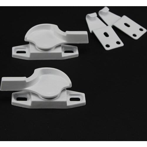 2pcs Zinc alloy Window Latch crescent lock sliding doors Lever Handle Sweep Latch Home Security Lock hardware accessories