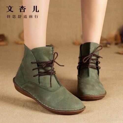 Womens shoes, new women shoes, handmade old leather womens single boots