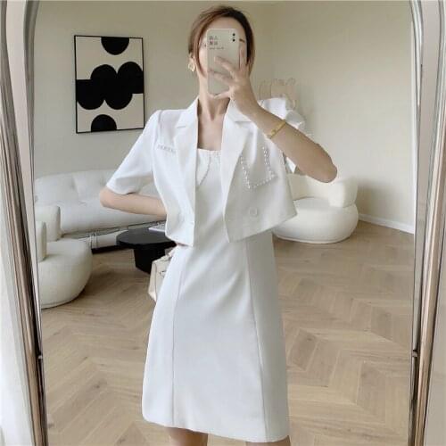 Office Lady Fashion Suit Temperament Elegant Two-piece Set Suit Pastel Ensemble Femme Survetement Summer Costumes For Women