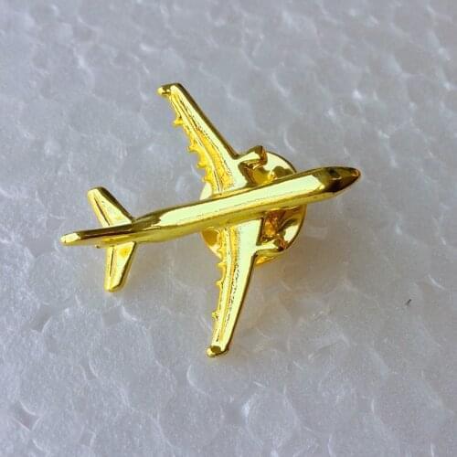 A320 & A340 Gold&Silver Airbus Aviation Badge 2.8*3.1cm, Authentic Pilot Badges airplane suits plane gilded