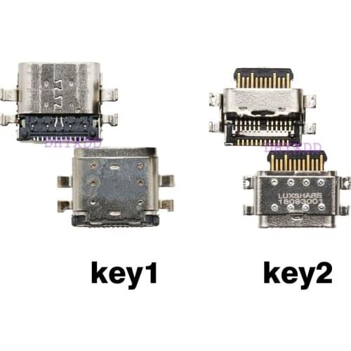 1Pcs Type-c Usb Charging Port Connector Jack Socket Female For Blackberry Keyone Key KEY 1 2 KEY2 LE