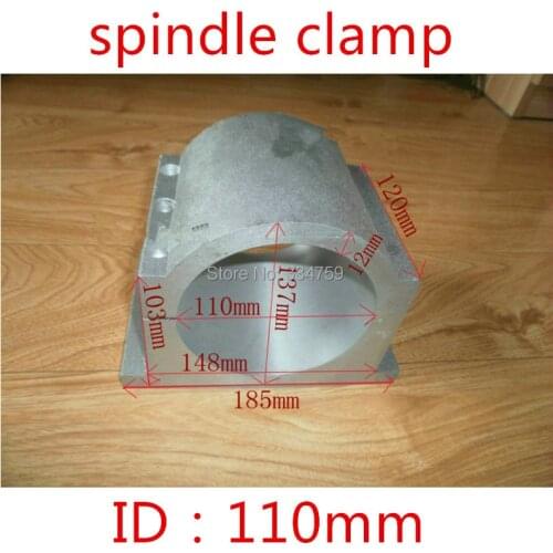 110mm spindle clamps bracket seat carving machine clamp motor holder cast aluminum sandblasting surface for 110mm spindle motor