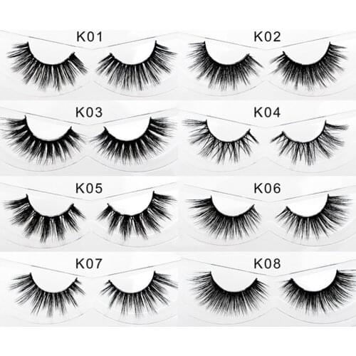 3d faux mink eyelashes fiber lashes private logo custom packages