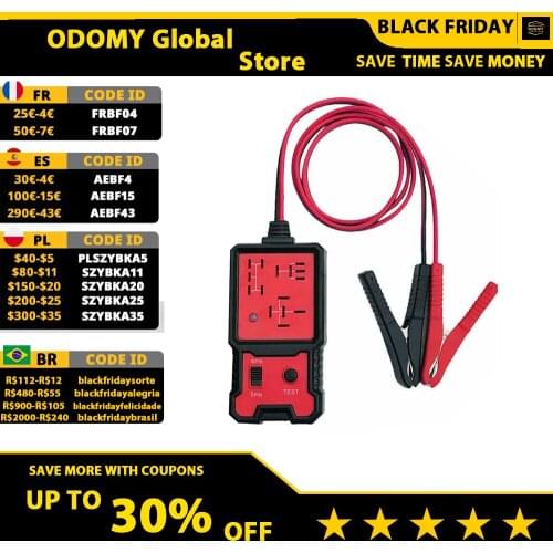 12V Electronic Automotive Relay Tester Universal For Cars Auto Battery Checker