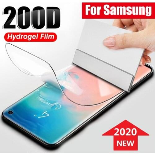 Hydrogel Film for Samsung J4 J6 A6 A8 Plus A7 2018 Screen Protector Protective Film for Samsung S20 S10 S9 S8 Plus (Not Glass)