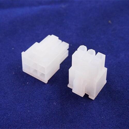 10 pcs 5557 6 Position 6 Pin 4.20 mm Receptacle Housing PCI-E PCIe GPU Graphics Card Video Card Power Connector Transparent