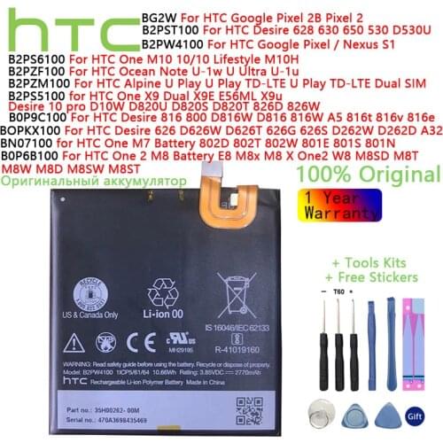 HTC Original phone Battery for HTC One 2 M7 M8 X9 M10 Ultra Ocean Ultra U-1u Alpine U Play Google Pixel /Nexus S1 Pixel 2 2B