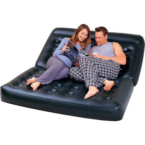 Camping Sofa PVC Outdoor Bed Apartment Folding Naive Home Sofa Black Furniture Modern Inflatable Air Sofa Beds Living Room Sofa