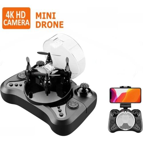 Mini Drone With 4K Camera HD WIFI FPV RC Foldable Helicopter Quadrocopter Toy for children as gift VS LF606 Drone