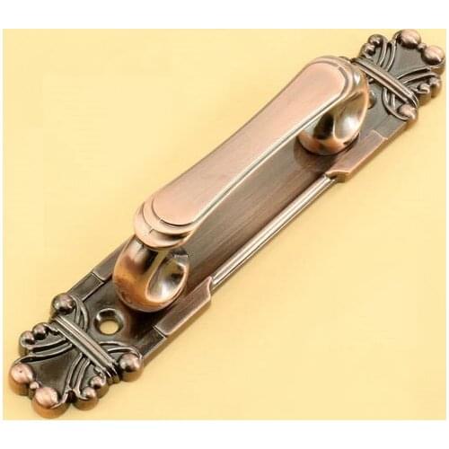 Fashion Design Villa Door Handle Door Handle Invisible Door European Antique Copper Handle(C.C.:144mm,Length:216mm)