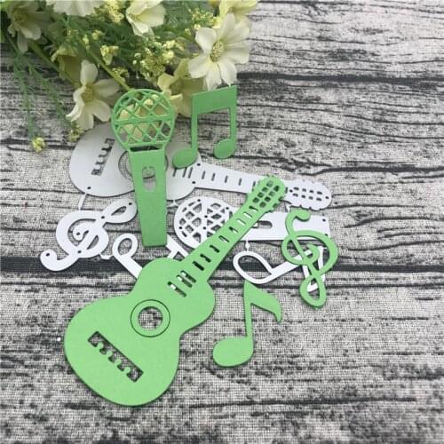 Music set Paper Metal Cutting Dies Stencils for DIY Scrapbooking Album Paper Card Decorative Craft Embossing Die Cuts