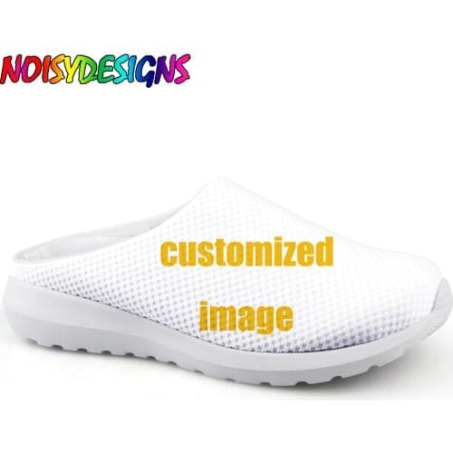 NOISYDESIGNS Customized Printing Womens Sandals Summer Ladies Girls Comfortable Round Toe Sandals Female Soft Shoes Plus Size