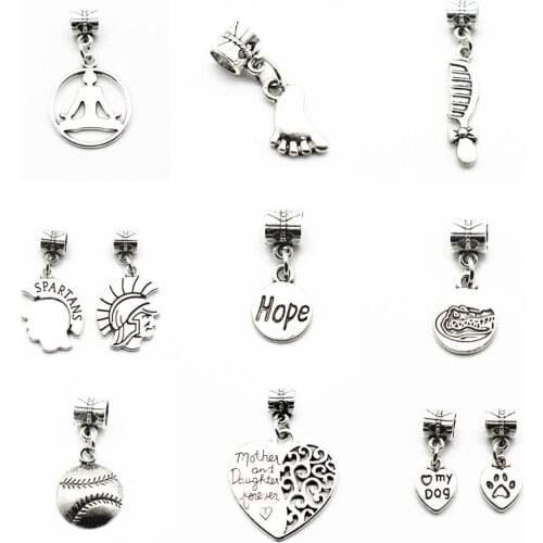 Wholesale 12pcs/lot Silver Alloy yoga footprint Dangle Charms Lobster Clasp Hanging Charm fit Bracelet&Pendant Necklace