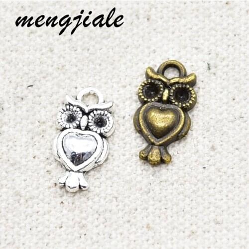 26pcs Alloy charms hollow owl charms Fit DIY jewelry findings