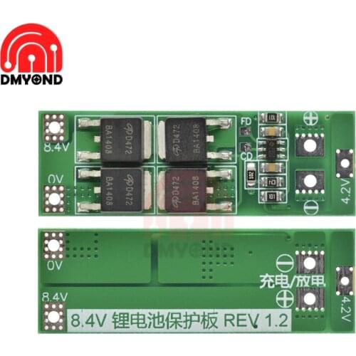 8.4V- 9V 2S Lithium Battery Protection Board 20A Standard Version For 2pcs 8.4V 20A 18650 26650 Lithium Battery Protection Board