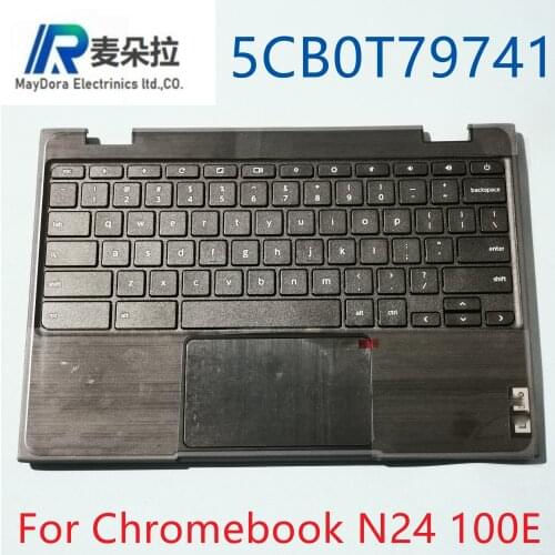 Brand new original US Keyboard for LENOVO CHROMEBOOK N24 100E laptop palmrest assembly /w touchpad and US keyboard Black