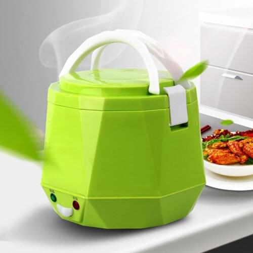 C3 1.3L 24V Portable Rice Soup Cooker Electric Lunch Food Box Heating Food Heater Container For Truck Food Dishes Warmer Cooker
