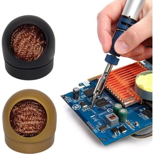 Welding Desoldering Soldering Iron Mesh Filter Cleaning Nozzle Tip Copper Wire Cleaning Ball Tin Remove