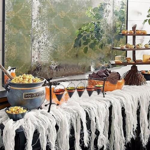 Украшения Halloween Cute Snack Bowl Stand 3-tier Wooden Cupcake Stand Dessert Plates Large Capacity Halloween Party Decoration