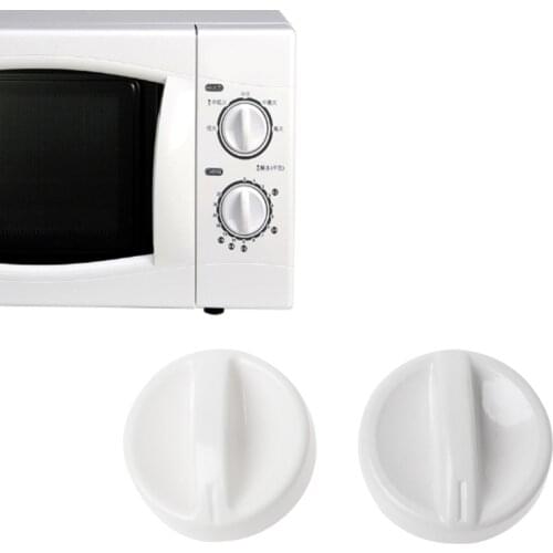 2Pcs Universal Microwave Oven Plastic Spool Rotary Knob Timer Control Switch New