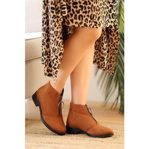 A955-20 Pink Potin Tan Nubuck Women 'S Boots & Bootie